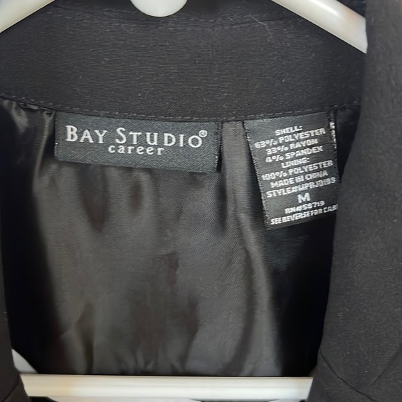 Black Suit Jacket Top Size Medium - Picture 8 of 9